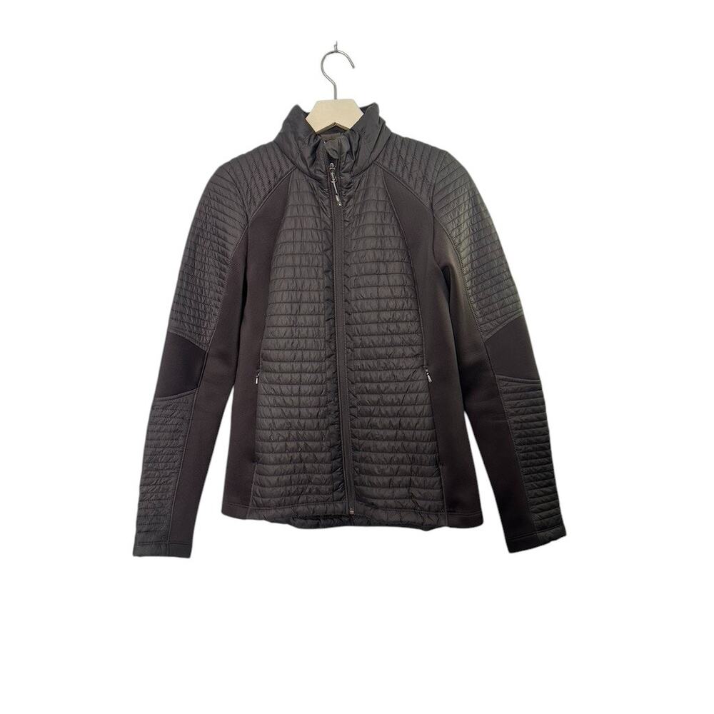 CALIA by Carrie Underwood Full Zip Puffer Hybrid Jacket Smokey Plum Sz Small